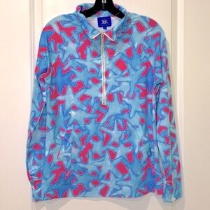 Knot Responsible Elizabeth 1/2 Zip Bluffharbor Starfish Pullover Size Sm…